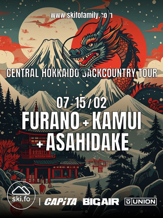 CENTRAL HOKKAIDO BACKCOUNTRY TOUR, FURANO, KAMUI, ASAHIDAKE