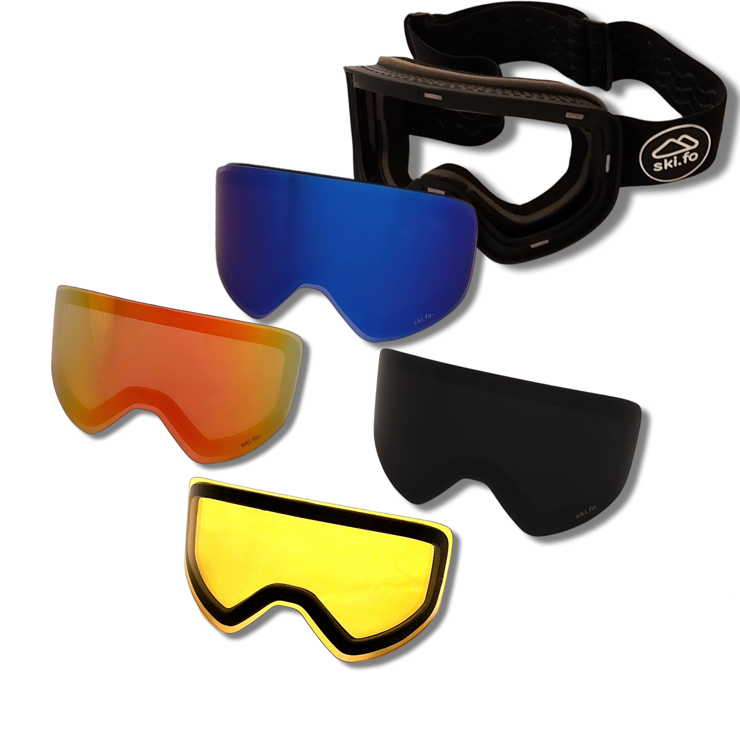 MASCHERA SKI.FO + kit completo di lenti